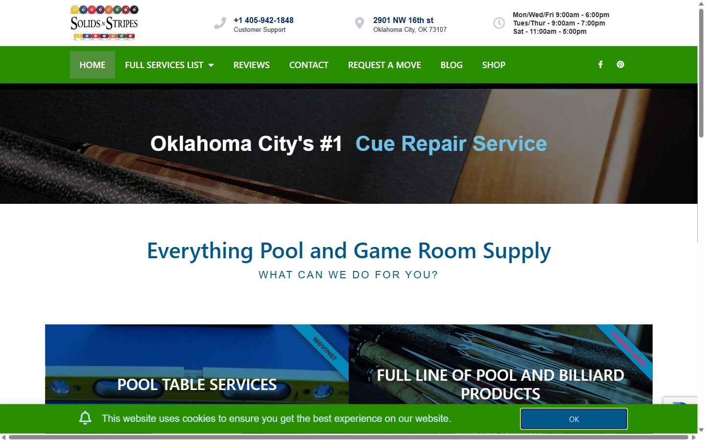 Solids N Stripes — Elementor WordPress site cared for by Wyohost since 2017